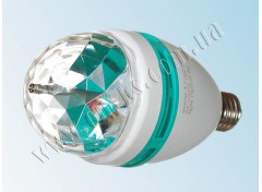 Светодиодная лампа E27 3Вт 220В Rotating RGB